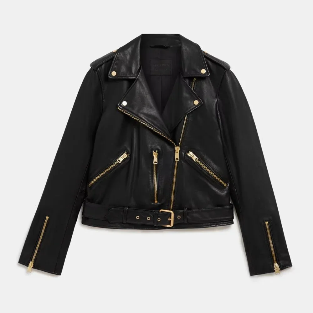 Balfern Leather Biker Jacket - Picture 7 of 7